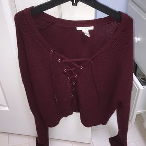 FOREVER 21 CROPPED SWEATER WORN TWICE